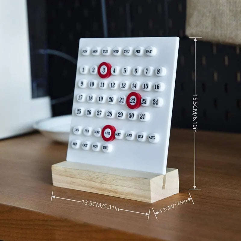 DIY Office Desktop Decorative Calendar